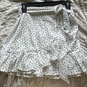 Black and White polka dot skirt